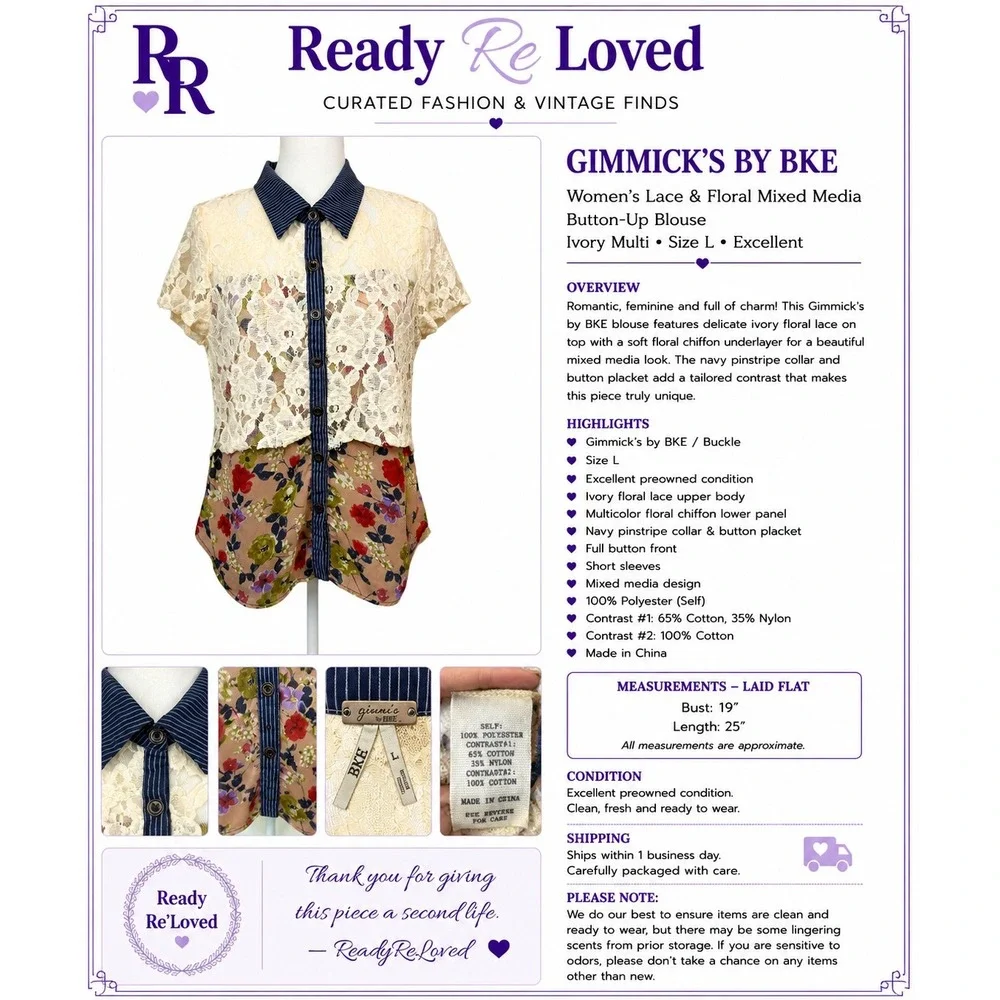 gimmicks by BKE romantic feminine